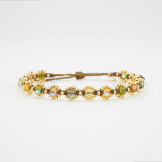 Bloom Chrystal Armband Gelbgoldvergoldet