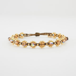 Bloom Chrystal Armband Gelbgoldvergoldet