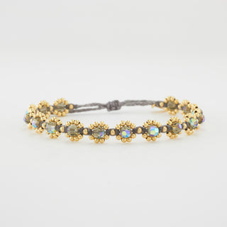 Bloom Chrystal Armband Gelbgoldvergoldet