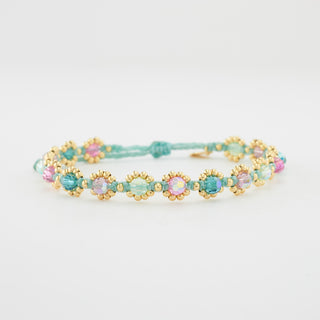 Bloom Chrystal Armband Gelbgoldvergoldet