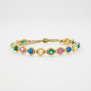 Bloom Chrystal Armband Gelbgoldvergoldet
