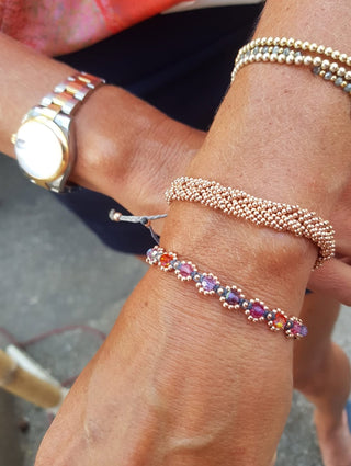Bloom Chrystal Armband Roségoldvergoldet