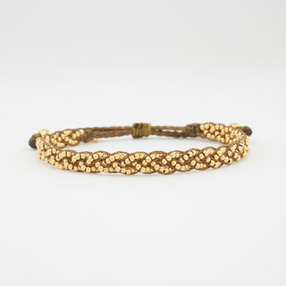 Luna Plait Uni Armband Gelbgoldvergoldet