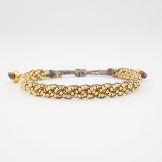 Luna Plait Uni Armband Gelbgoldvergoldet