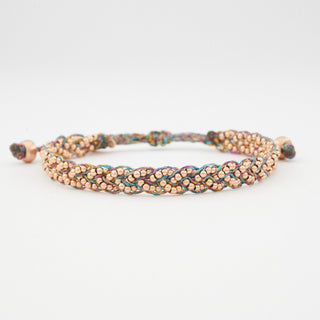 Luna Plait Uni Armband Roségoldvergoldet