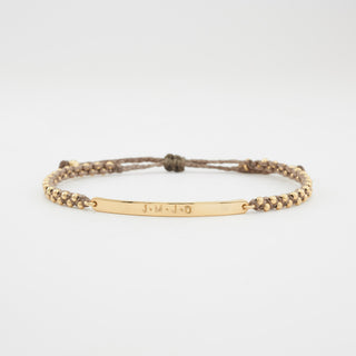 Luna Micro Namensarmband 750 Gelbgold