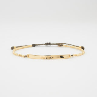 Luna Micro Pure Namensarmband 750 Gelbgold