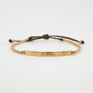 Luna Micro Pure Namensarmband 750 Roségold