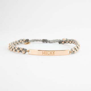 Luna Mini Namensarmband 750 Roségold