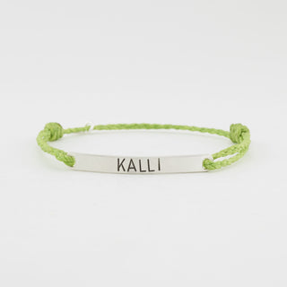 Namensarmband große Schrift 925 Silber