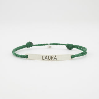 Namensarmband große Schrift 925 Silber