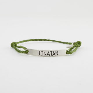 Namensarmband große Schrift 925 Silber