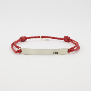 Namensarmband kleine Schrift 925 Silber