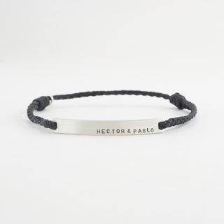 Namensarmband kleine Schrift 925 Silber