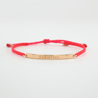 Namensarmband Slim 750 Roségold