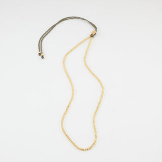 Luna Micro Kette 750 Gelbgold