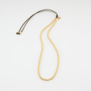 Luna Mini Kette 925 Silber mit 18 Karat Gelbgold vergoldet