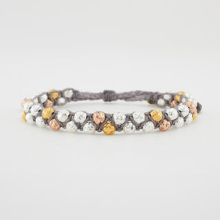 Mars Tricolor Armband 750 Gelbgold und 750 Rosegold, 925 Sterling Silber