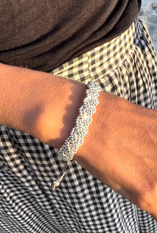 Venus Plait Double Armband 925 Silber